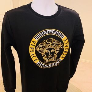 Men’s Sweatshirt Versace, Black, %100 Cotton